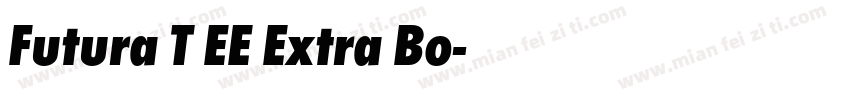 Futura T EE Extra Bo字体转换